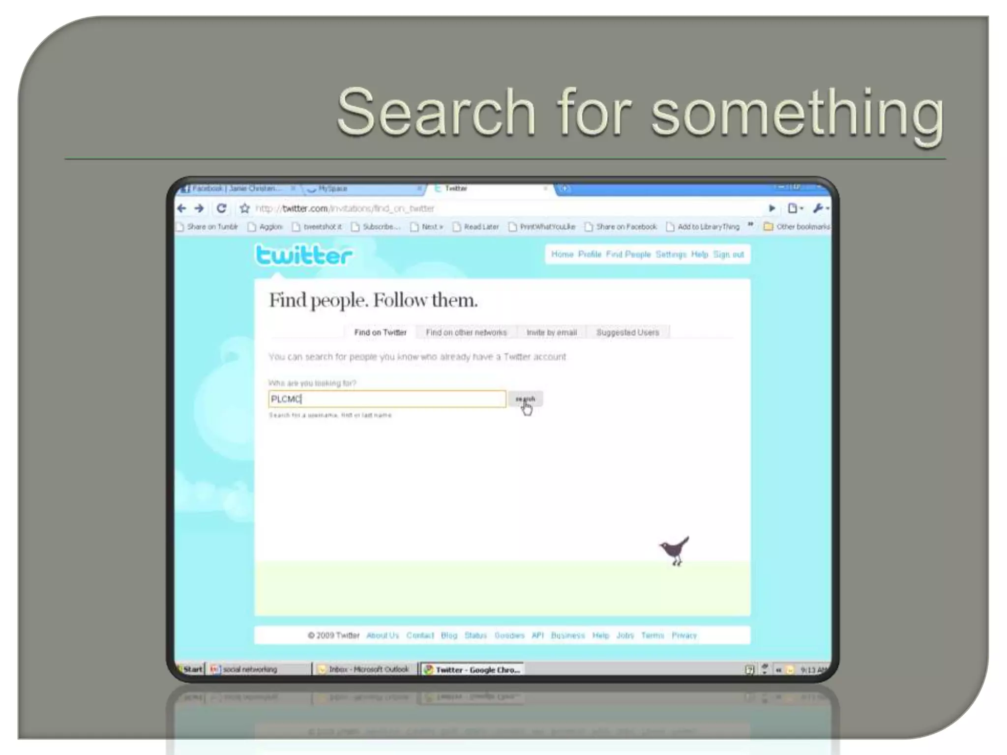 Search for something
