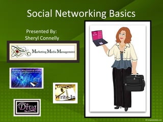 Social Networking Basics Presented By:  Sheryl Connelly 
