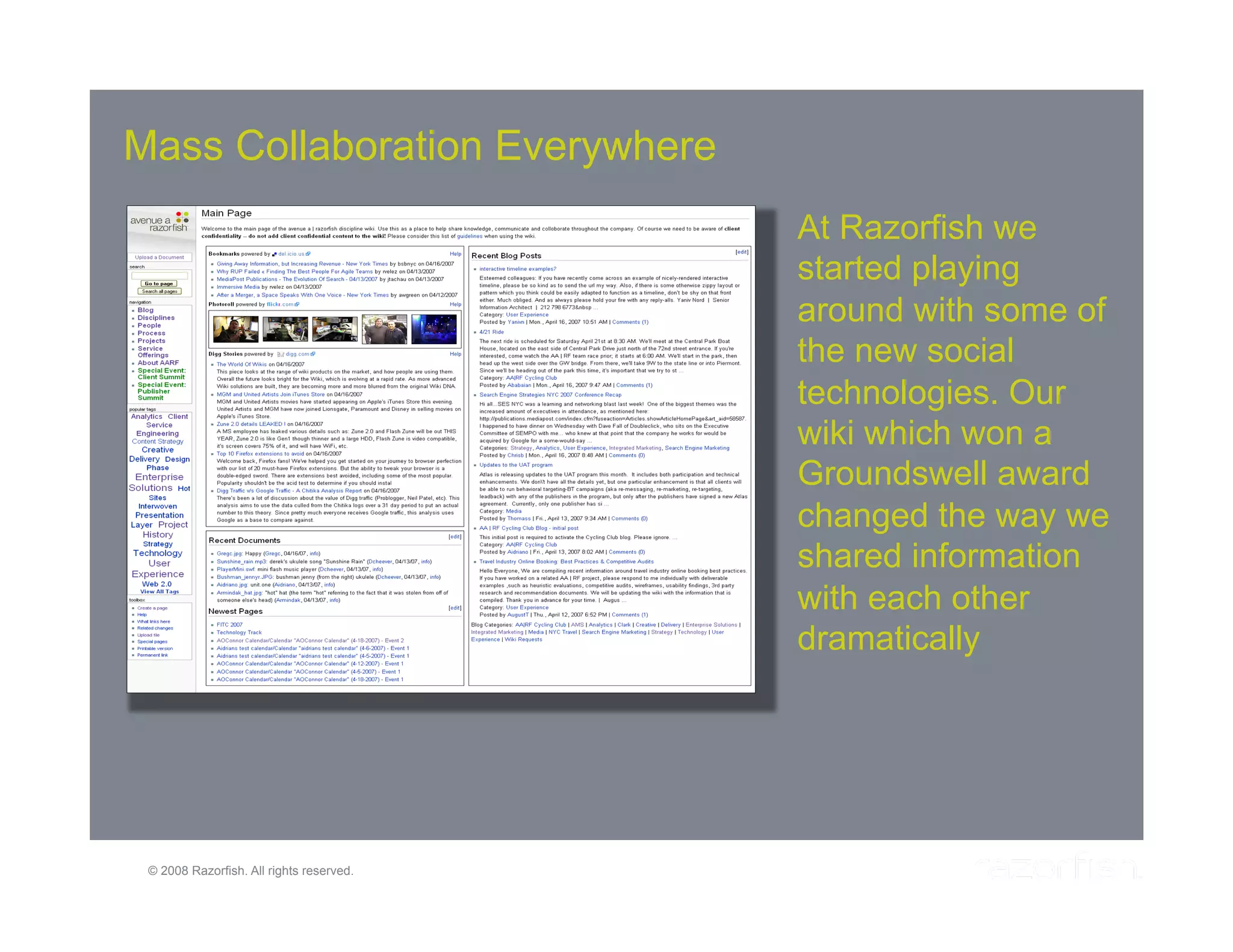Web 2.0 and the Enterprise: A Symbiotic Relationship