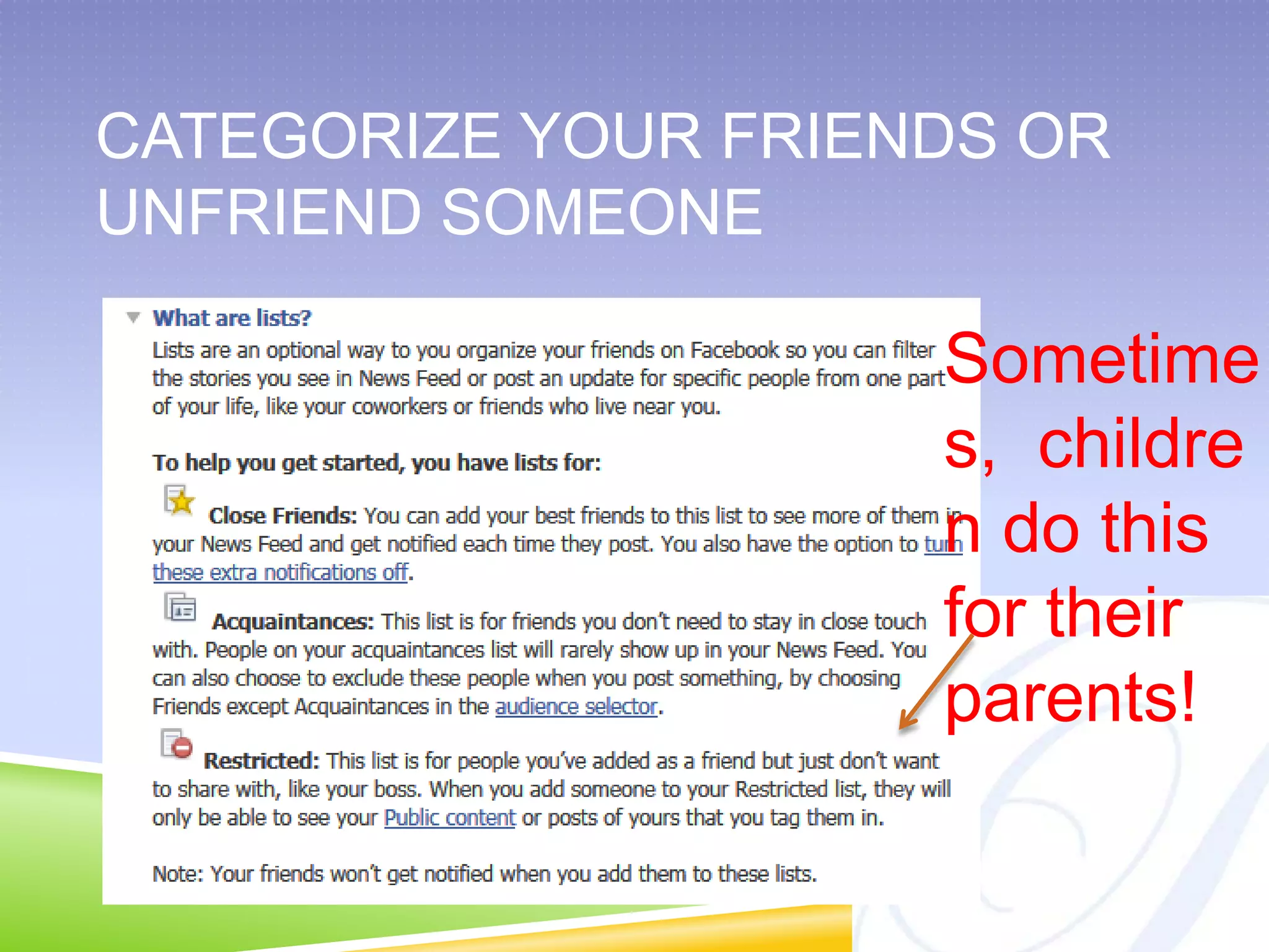 Angry status update postsMake sure there aren't any forgotten profiles floating about.http://www.law.com/jsp/cc/PubArticleFriendlyCC.jsp?id=1202501431464