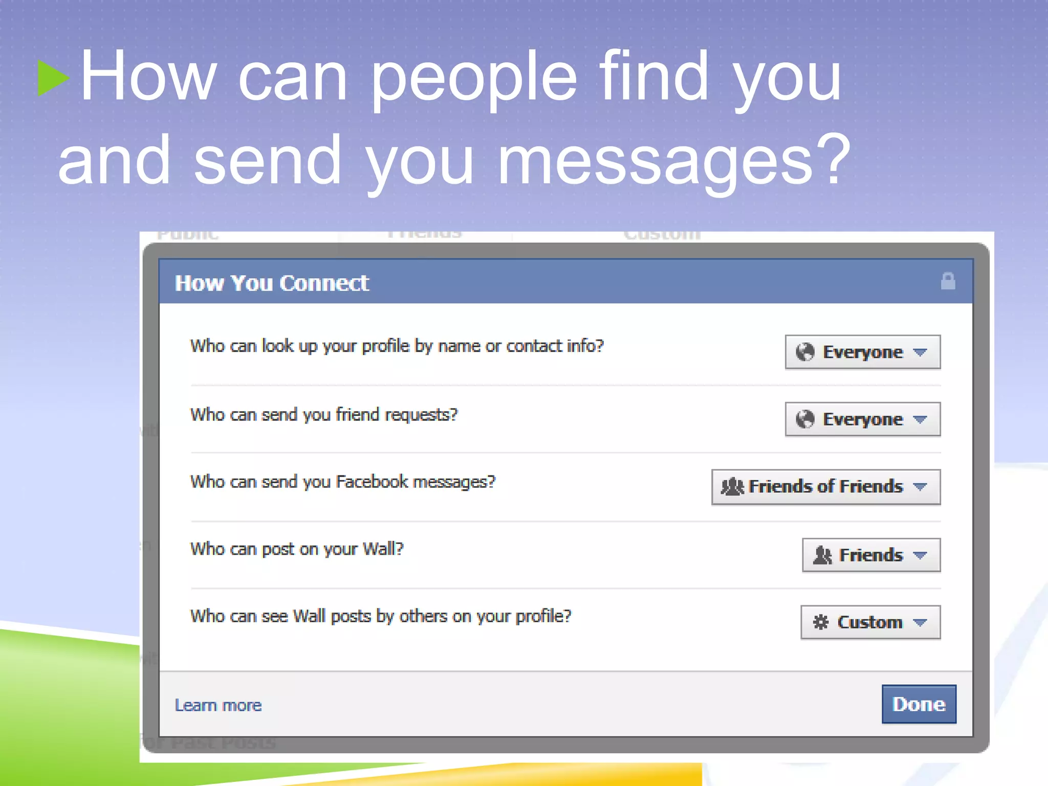 How can people find you and send you messages?