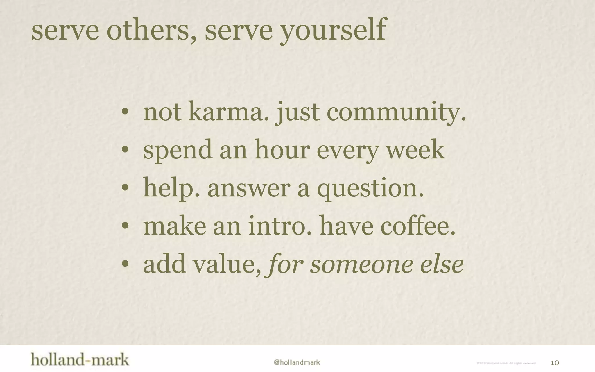 at least aware of you, top-of-mind