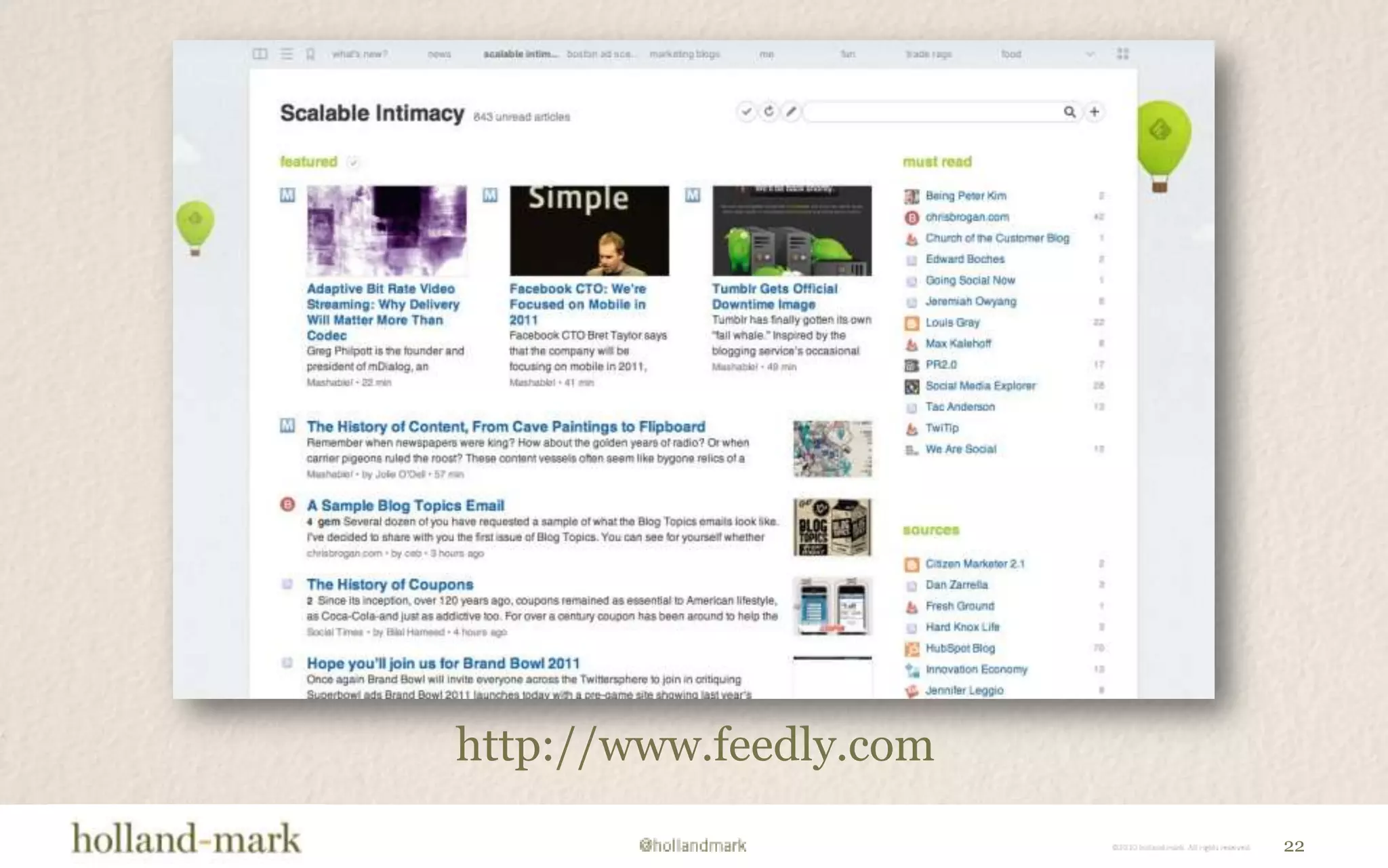 14…and to the enlightened.“Social media is like a cocktail party...”