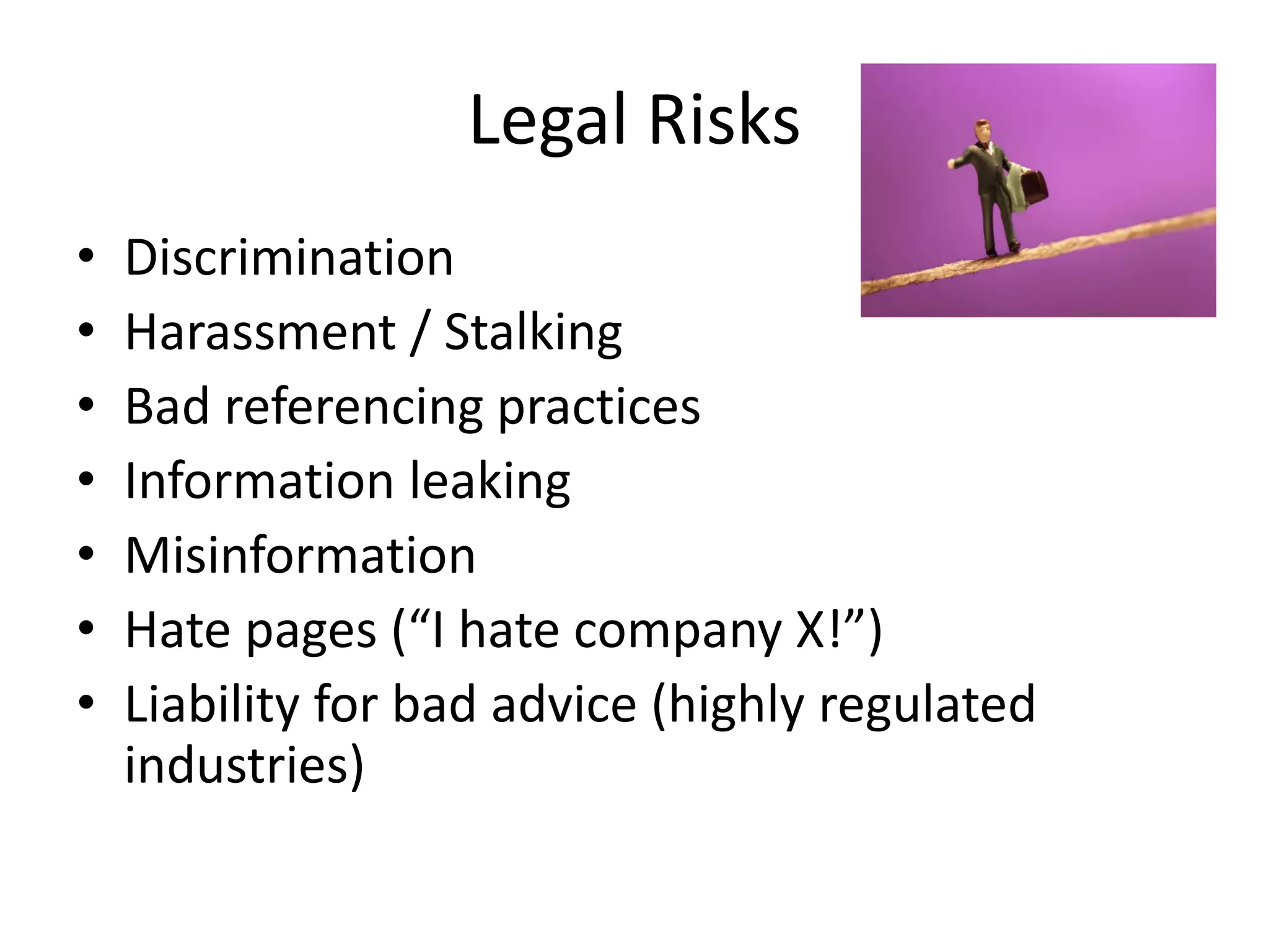 Legal Risks