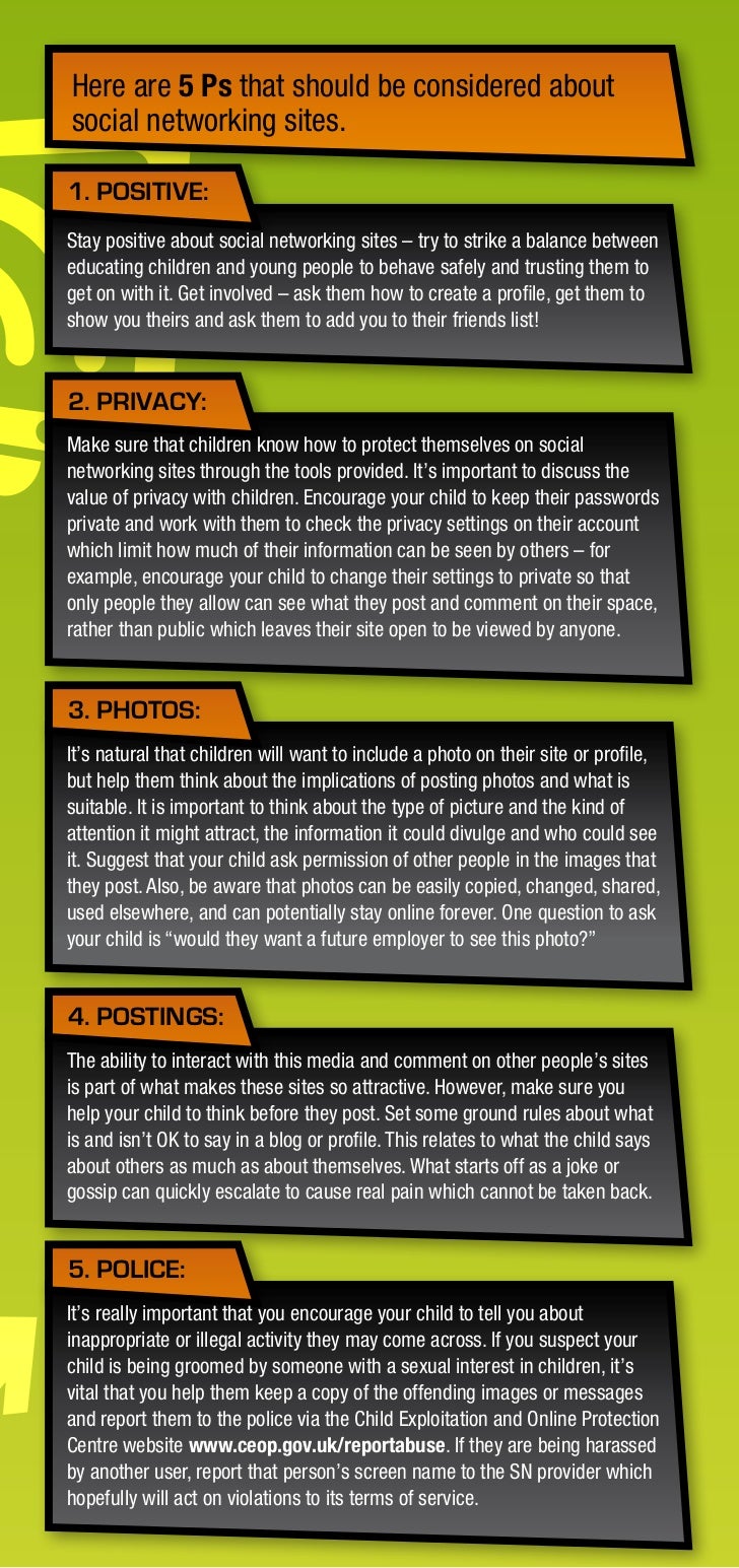 Social networking leaflet