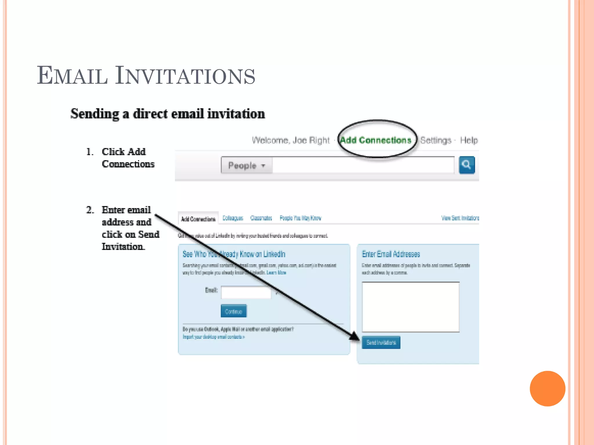 EMAIL INVITATIONS
 