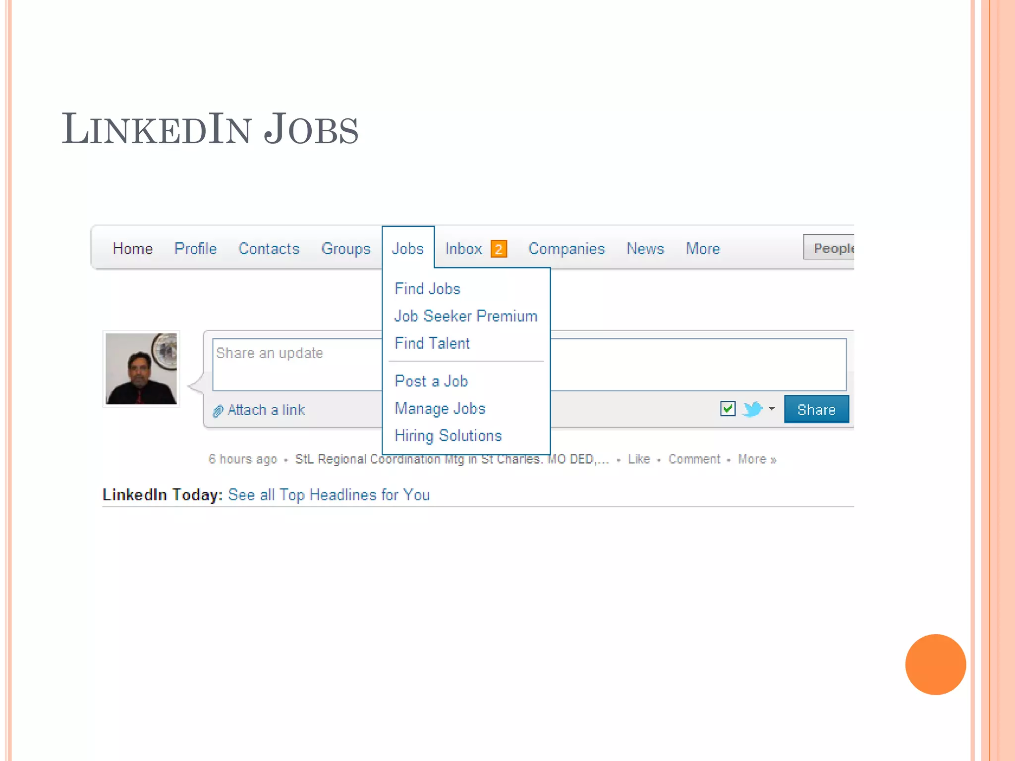 LINKEDIN JOBS
 