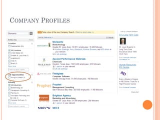 COMPANY PROFILES
 