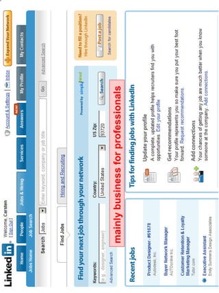 mainly business for professionals 
 