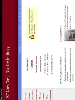 Wikis as Library Web Sites 
 