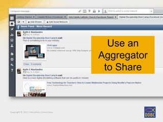Copyright © 2011 Interactive Connections
Use an
Aggregator
to Share
 