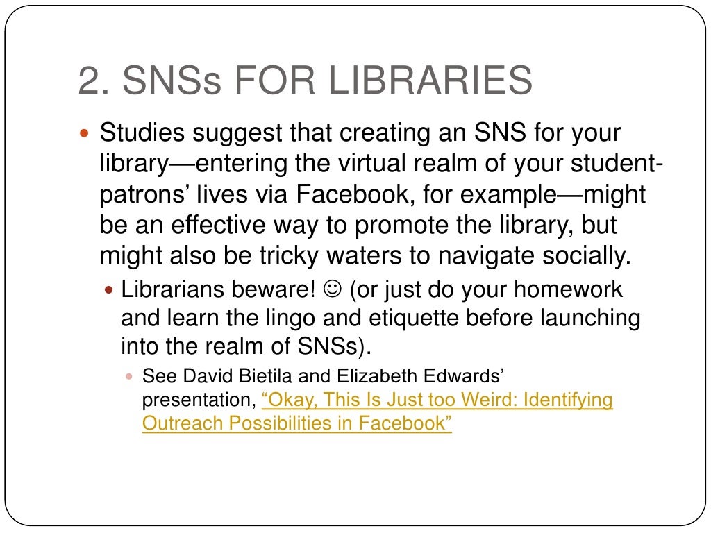 Social Networking Services