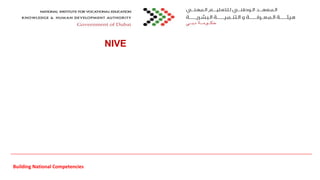 NIVE
Building National Competencies
 