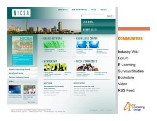 COMMUNITIES


Industry Wiki
Forum
E-Learning
Surveys/Studies
Bookstore
Video
RSS Feed
 