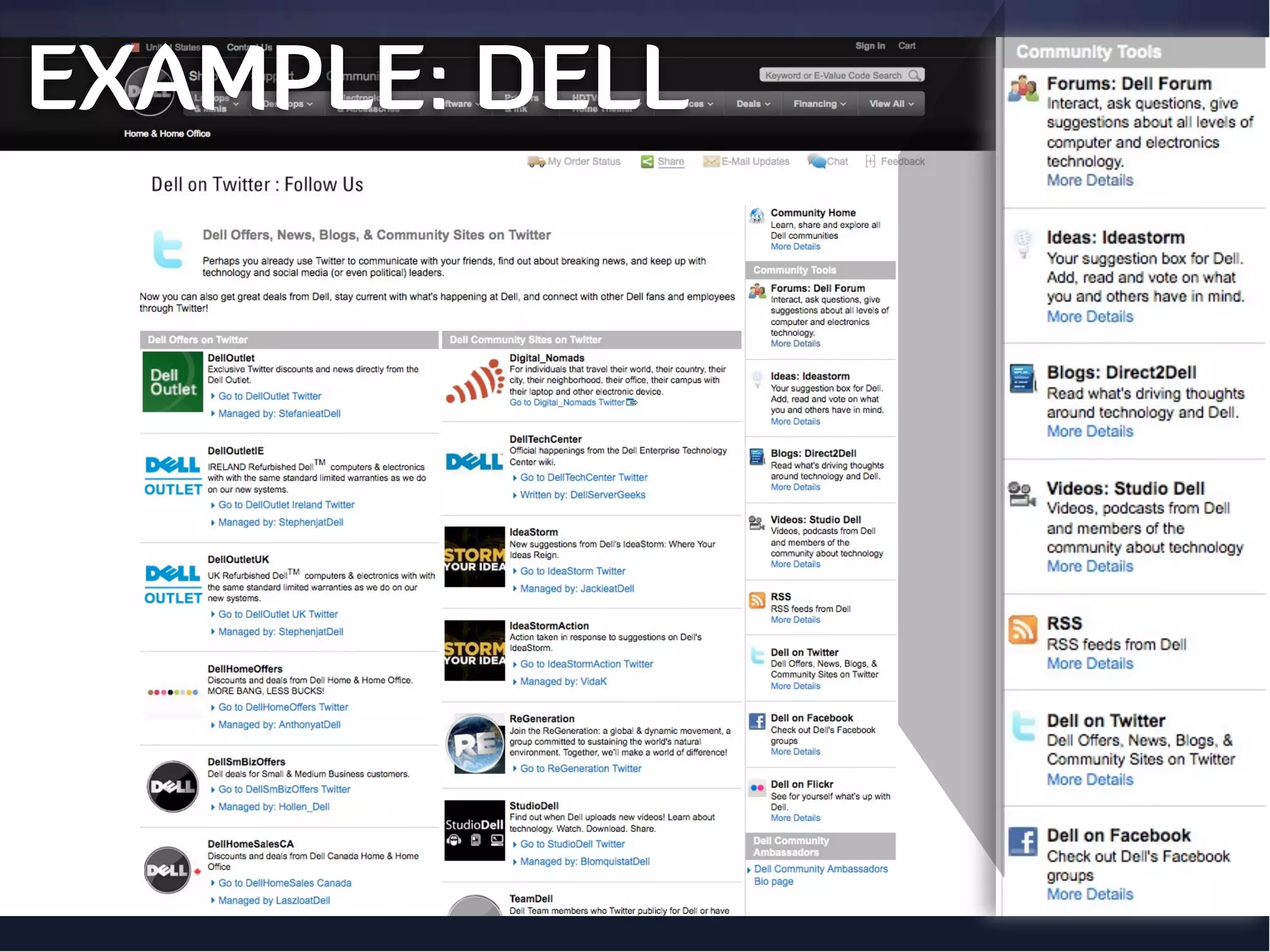 EXAMPLE: DELL
 
