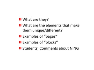 Social networking with NINGS for language and culture