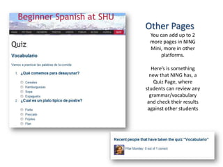 Social networking with NINGS for language and culture