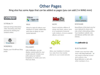 Social networking with NINGS for language and culture