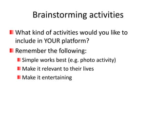 Social networking with NINGS for language and culture