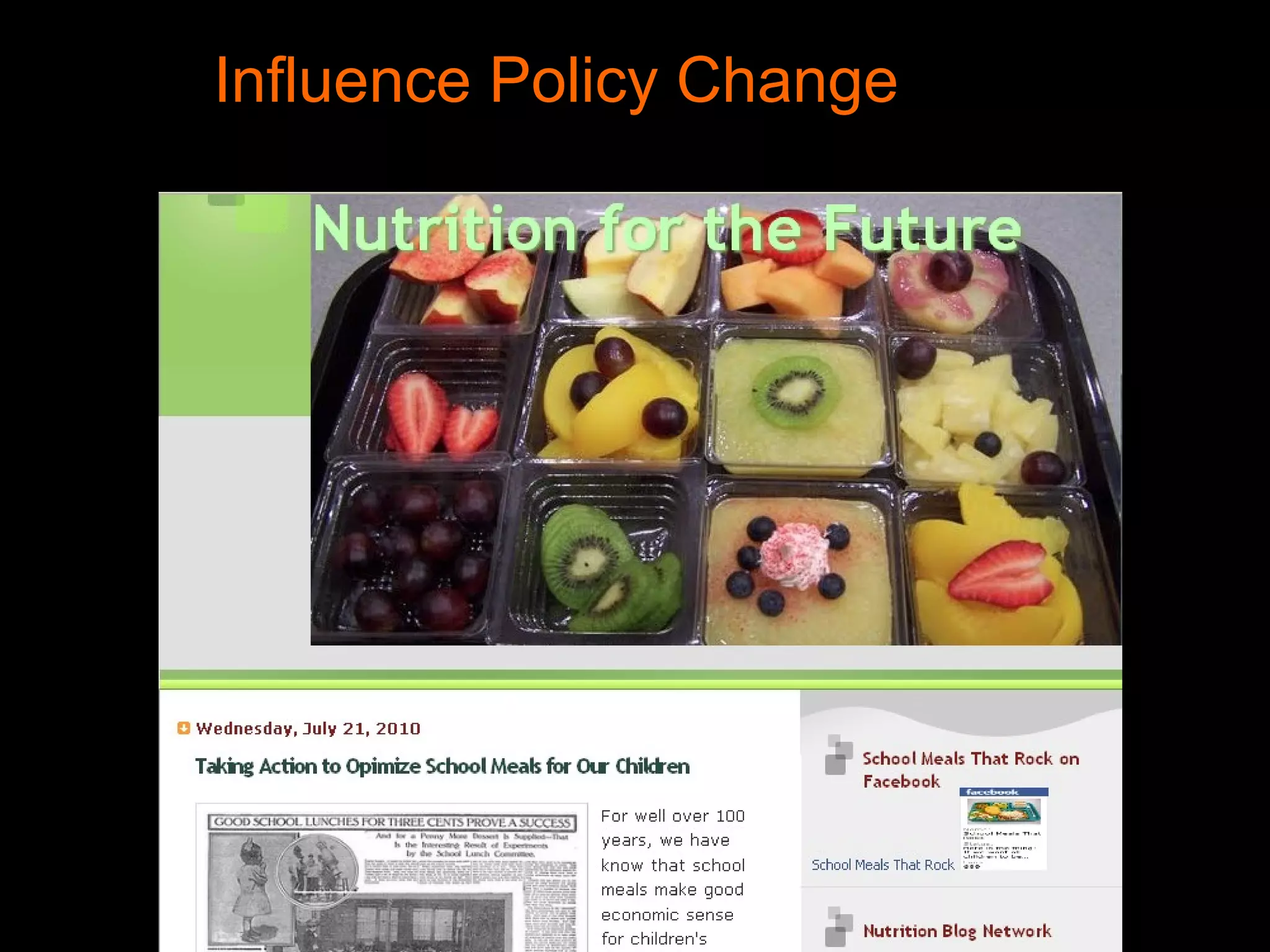 Influence Policy Change 