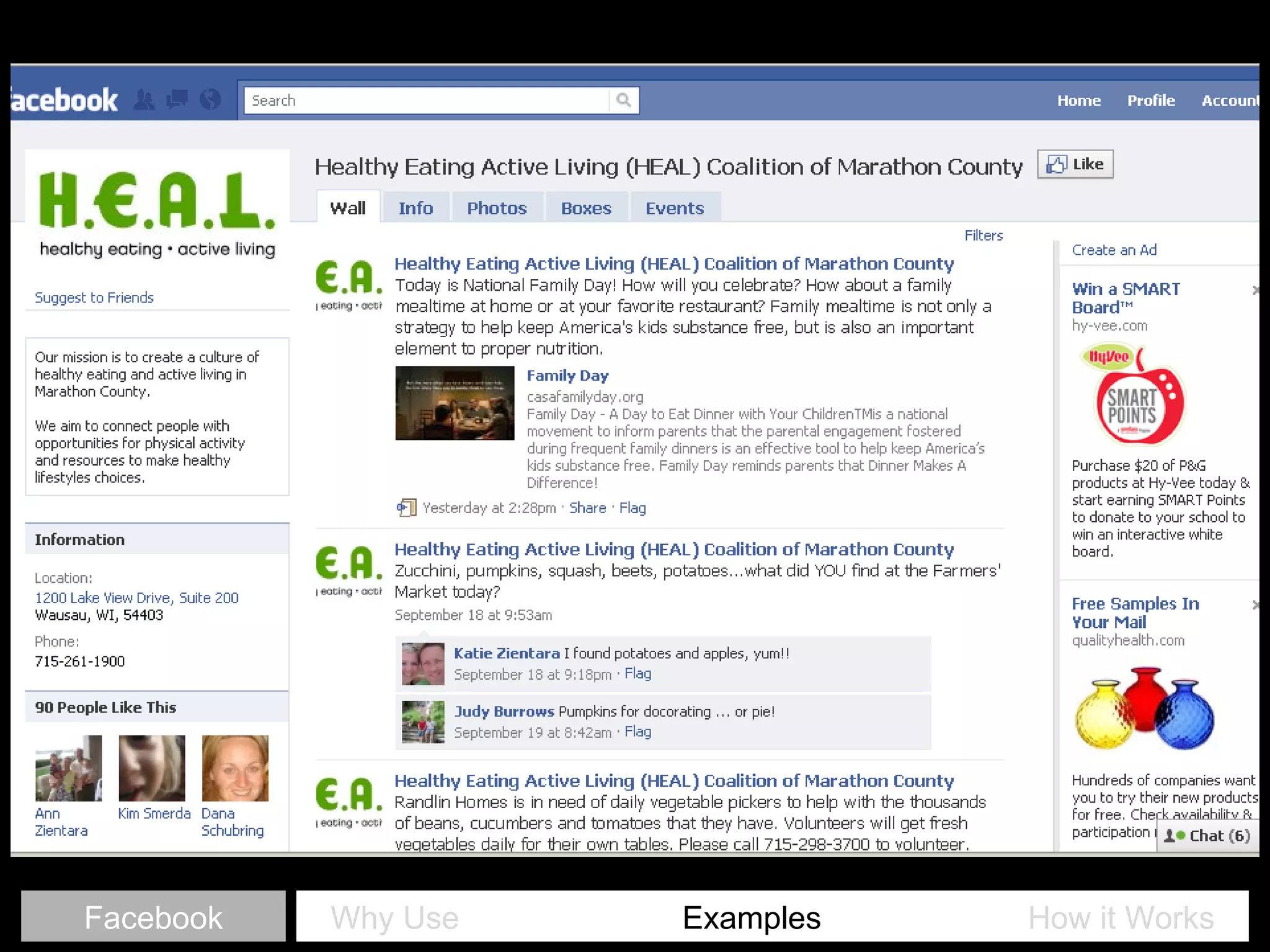 Why Use   Examples     How it Works Facebook 