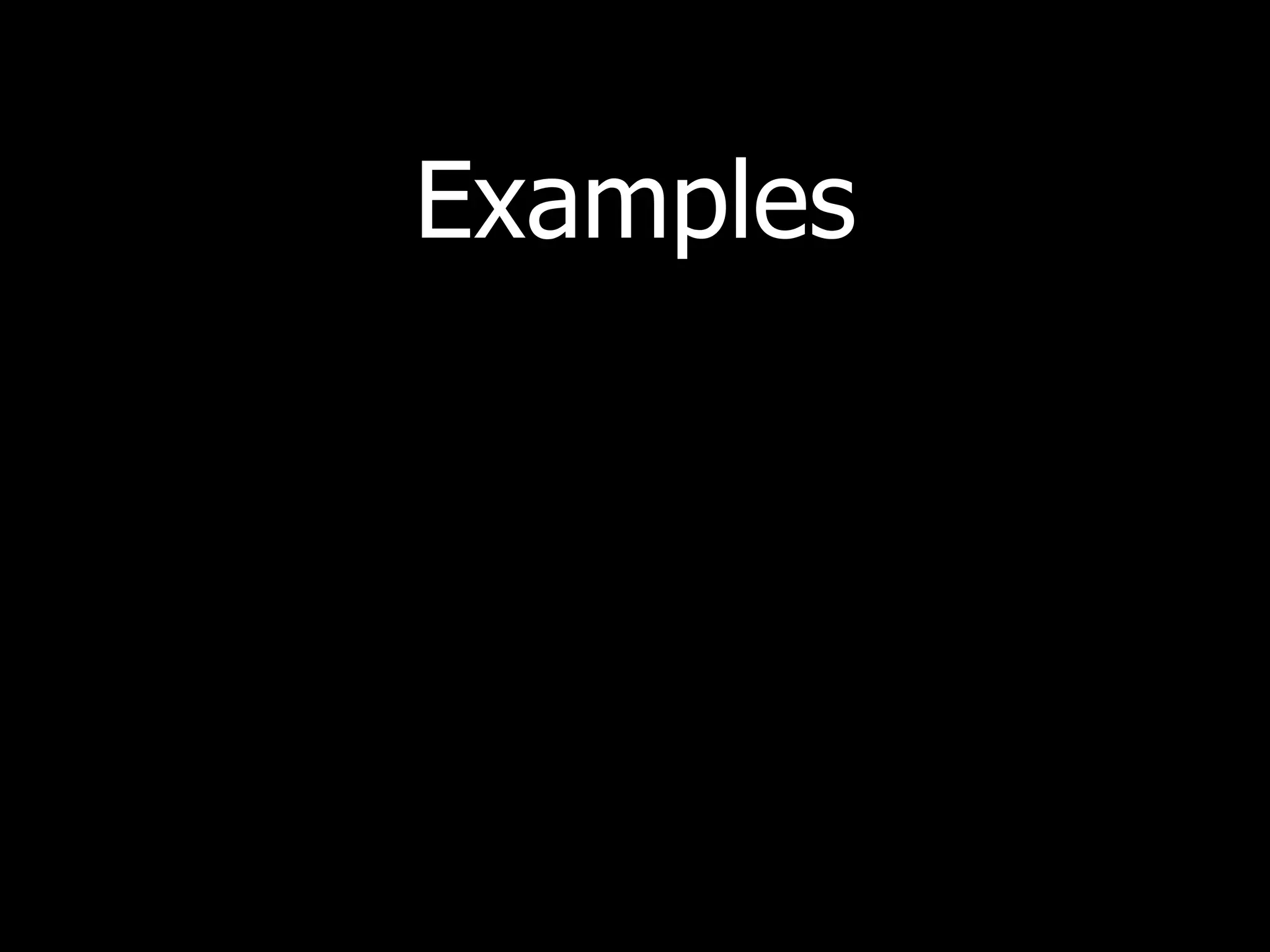 Examples 