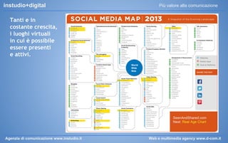 instudio+digital

Più valore alla comunicazione

Tanti e in
costante crescita,
i luoghi virtuali
in cui è possibile
essere presenti
e attivi.

Agenzia di comunicazione www.instudio.it

Web e multimedia agency www.d-com.it

 
