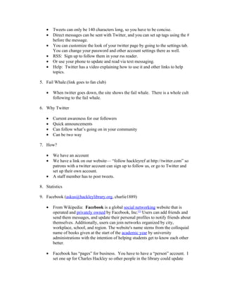 Social Networks Script | DOC | Social Networking | Internet