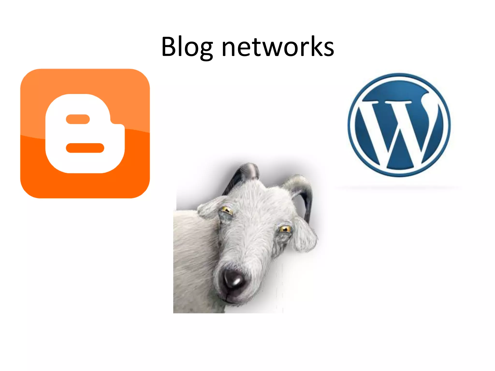 Blog networks
