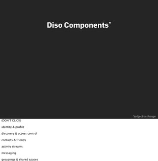 Diso   Components*




                                                  *subject to change
(DON’T CLICK)

identity & proﬁ...