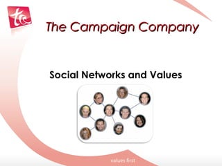Social Networks and Values
The Campaign CompanyThe Campaign Company
 