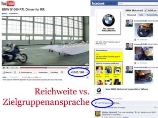 Reichweite vs.
Zielgruppenansprache
 