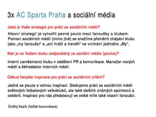 Sociální média v Gambrinus lize 2012