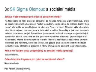 Sociální média v Gambrinus lize 2012