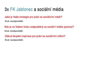 Sociální média v Gambrinus lize 2012