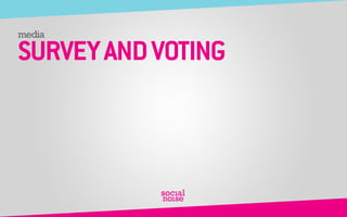 media SURVEY AND VOTING 
 