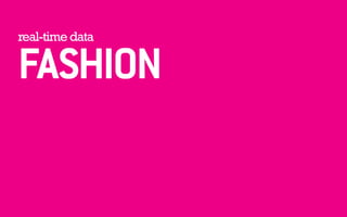 real-time data FASHION 
 