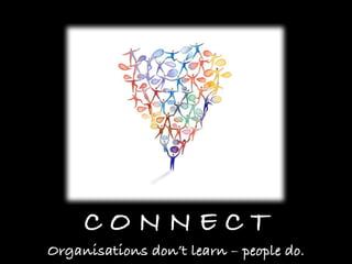 © Knowledgeable Ltd www.knowledgeableltd.com
C O N N E C T
Organisations don’t learn – people do.
 