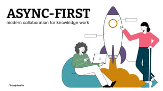 modern collaboration for knowledge work
ASYNC-FIRST
 