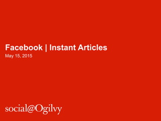 Facebook | Instant Articles
May 15, 2015
 