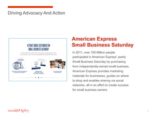 Driving Advocacy And Action




                              American Express
                              Small Busines...