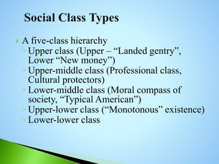 SOCIAL CLASS | PPTX