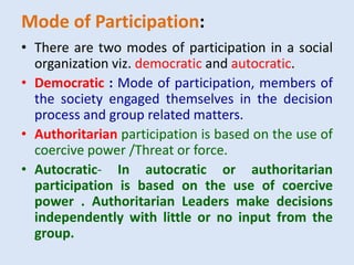 Participatory Mode Social organization.pptx