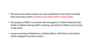 Deic Health identification and early intervention for children from birth to 18 ...