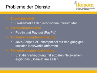 Social Payment - Ein Vergleich der Dienste Flattr und Kachingle