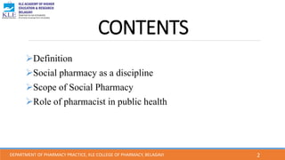 Social pharmacy, National Health Mission | PDF