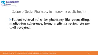 Social pharmacy, National Health Mission | PDF