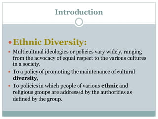 Ethnic Diversity In Pakistan | PPTX