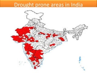 Drought prone areas in India
 