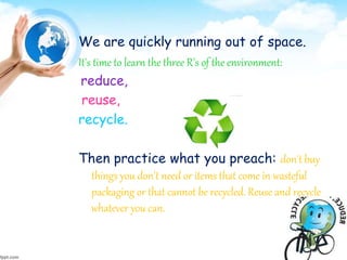 The 3 R's of Nature. | PPTX